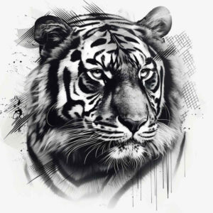 tigers tattoo design ideas Surrealism fantastical elements bold presence for heel