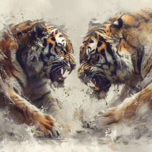 tigers tattoo design ideas Surrealism metamorphosis claw force for lower arm