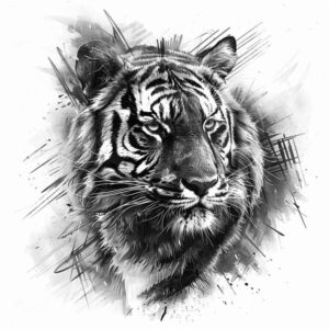tigers tattoo design ideas Realism detailed rendering claw force for lower leg