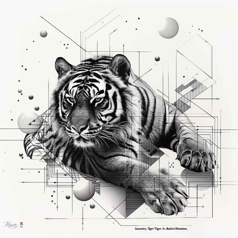 tigers tattoo design ideas Realism refined lines elegant killer for calf