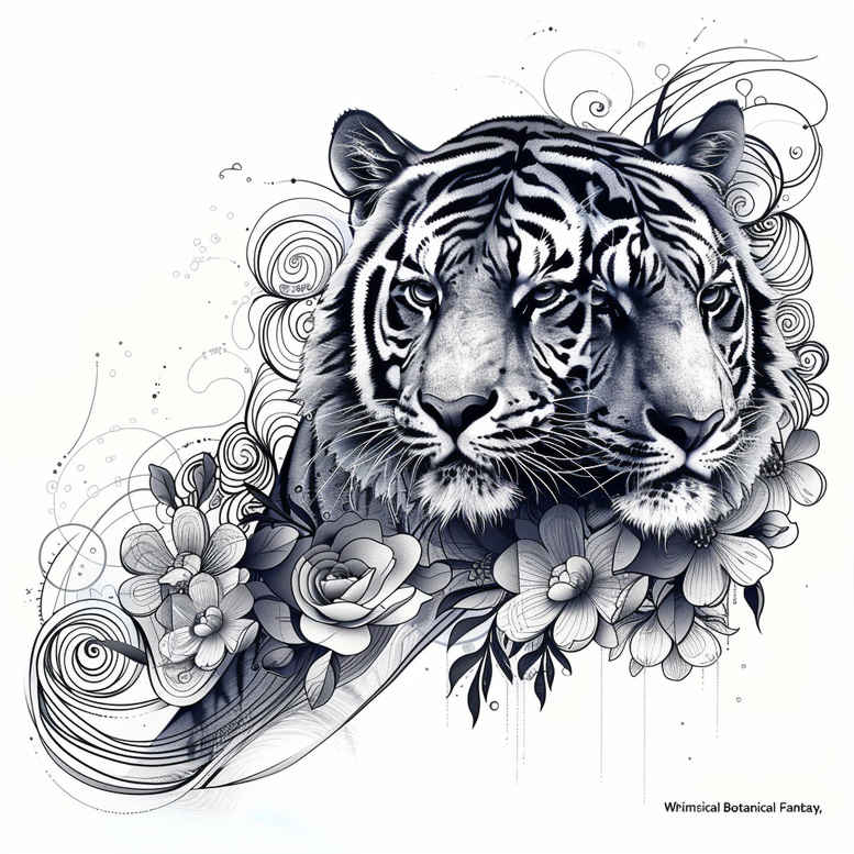 tigers tattoo design ideas Realism realistic dimension jungle royalty determination and power