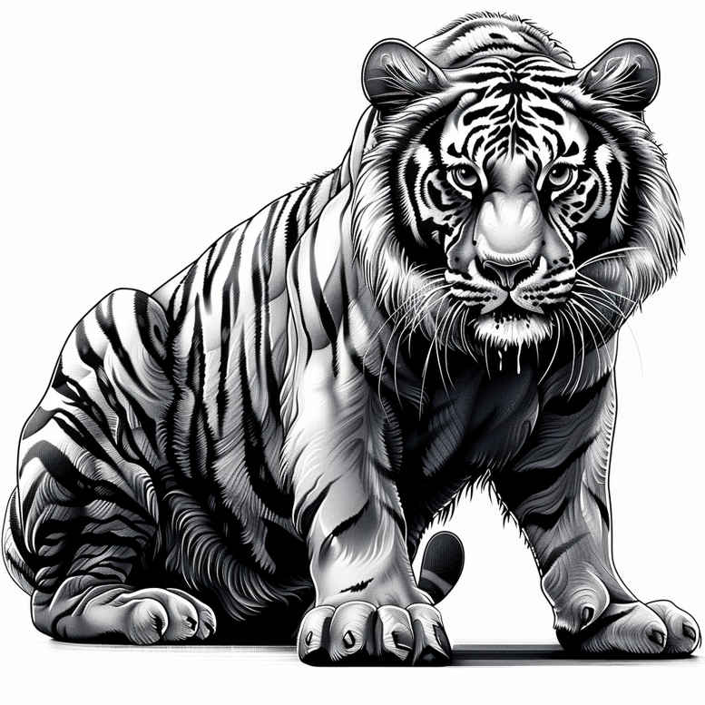 tigers tattoo design ideas layered fill jungle royalty embodying courage