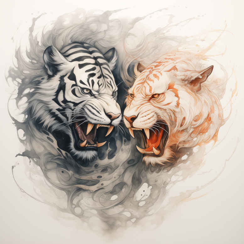 tigers tattoo design ideas phantasmagoric jungle royalty shows strength