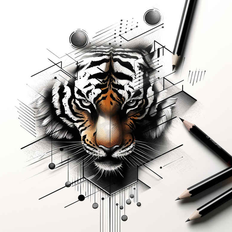 tigers tattoo design ideas vintage influence jungle ruler embodying determination