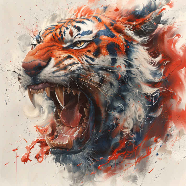 tigers tattoo design ideas crisp lines motion lines strength and power