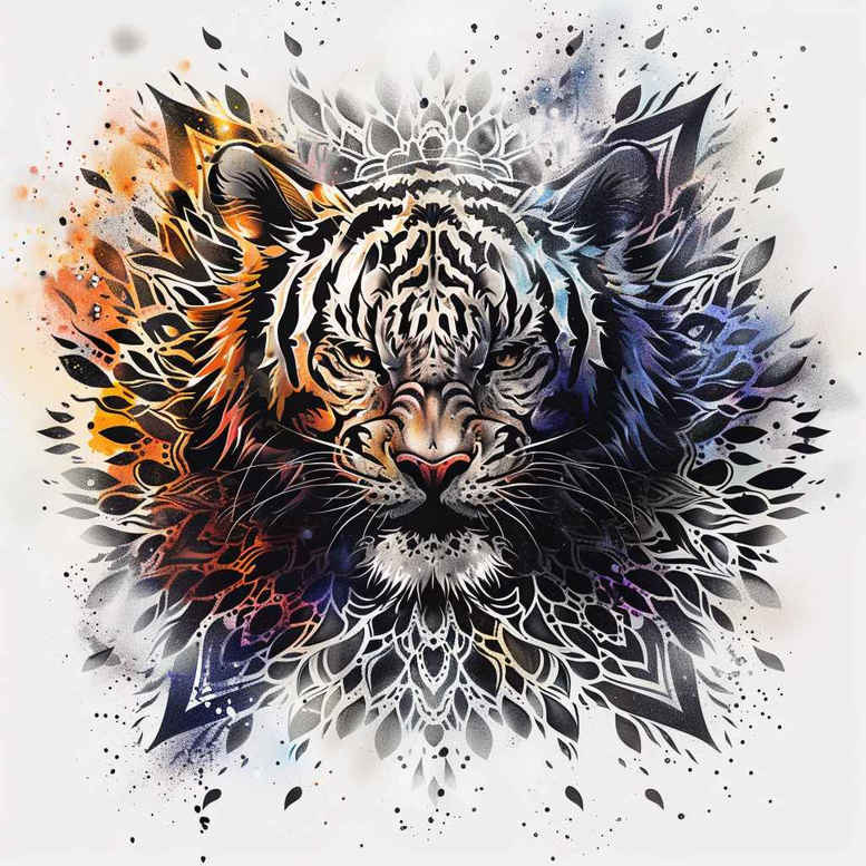 tigers tattoo design ideas Realism studio quality orange fury shows perseverance