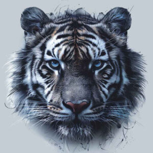 tigers tattoo design ideas Realism photographic quality predator stance for collarbone