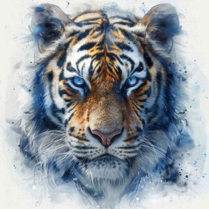 tigers tattoo design ideas Realism crisp detail primal energy for lower thigh