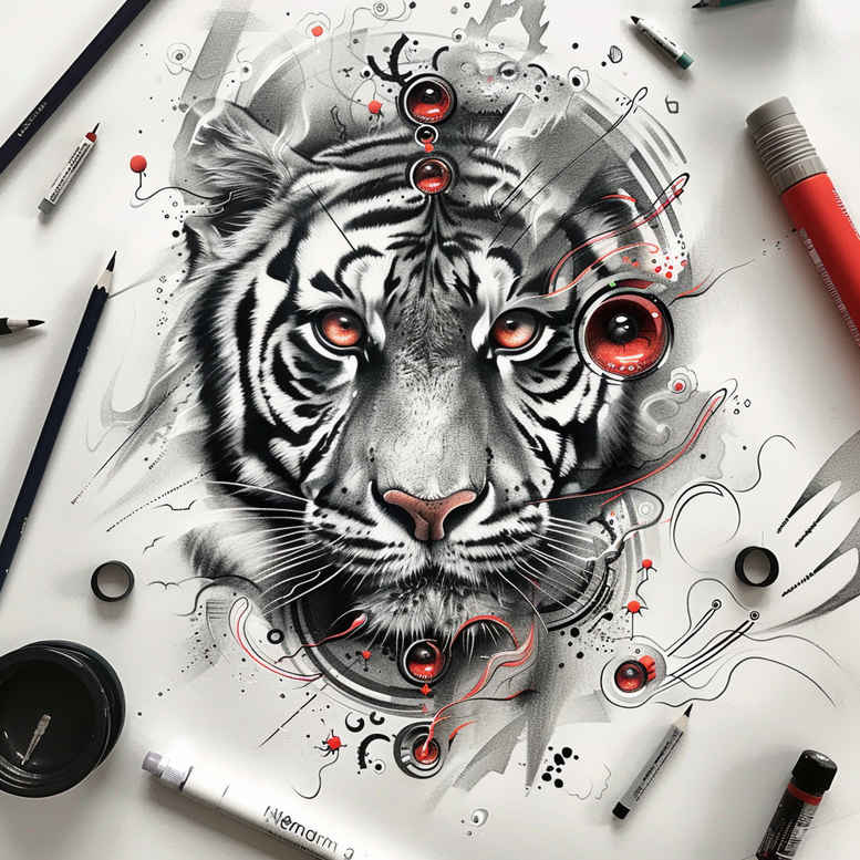 tigers tattoo design ideas solid blacks primal glare for hand