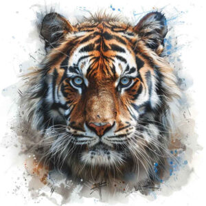 tigers tattoo design ideas Surrealism blurred boundaries primal glare represents determination