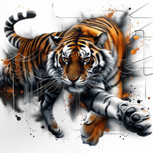 tigers tattoo design ideas sharp contrast raw grace for triceps