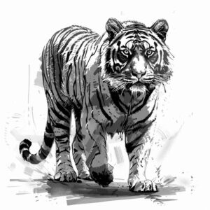 tigers tattoo design ideas Realism clean background sacred beast for nape