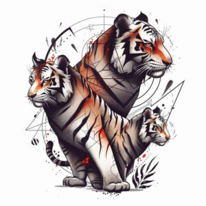 tigers tattoo design ideas atmospheric silent hunter for outer arm
