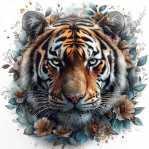 tigers tattoo design ideas Surrealism distorted reality silent hunter for palm