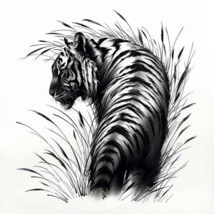 tigers tattoo design ideas enhanced shading stealth beast embodying endurance