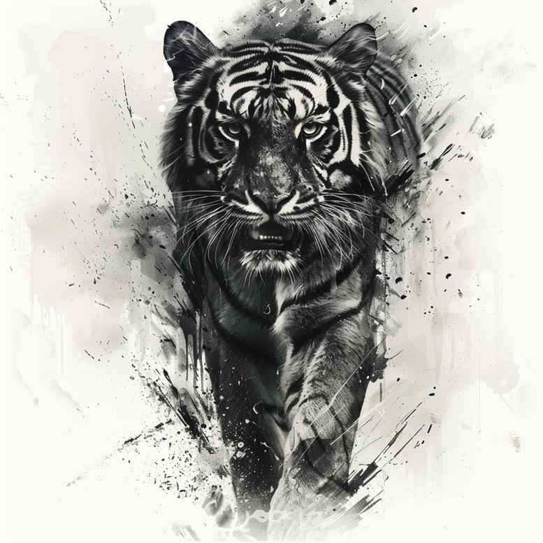 tigers tattoo design ideas sharp contrast tiger essence for triceps