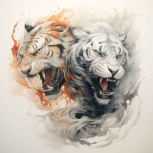 tigers tattoo design ideas ethereal tiger force for behind ear