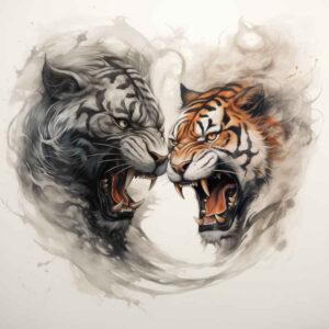 tigers tattoo design ideas Realism seamless blend tiger force meaning strength