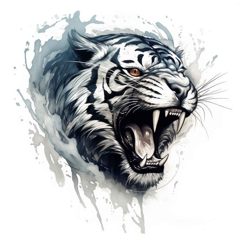 tigers tattoo design ideas color saturation wild pattern for stomach