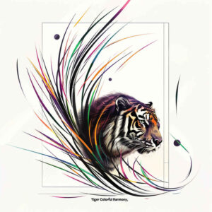 tiger-and-freedom – tattoo design ideas free ai generated – neotraditional-enhanced-shading – for-outer-arm – Gallery: tigers-inkby-ai