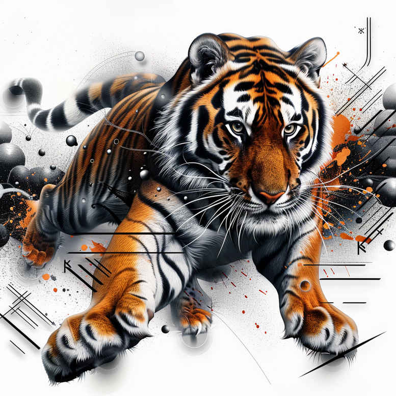 tiger-nature-motif – tattoo design ideas free ai generated – realism-photo-realistic – for-inner-arm – Gallery: tigers-inkby-ai