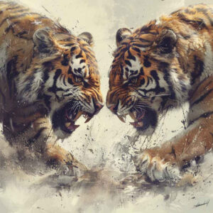 tiger-spiritual-motif – tattoo design ideas free ai generated – surrealism-dreamscape – for-inner-arm – Gallery: tigers-inkby-ai