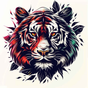 tiger-symbolism – tattoo design ideas free ai generated – neotraditional-bold-texture – for-hand – Gallery: tigers-inkby-ai