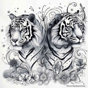 tiger-with-lines – tattoo design ideas free ai generated – realism-realistic-structure – for-lower-chest – Gallery: tigers-inkby-ai