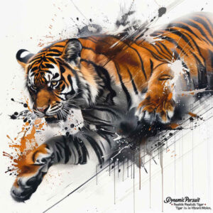 tiger-with-plant-ornaments – tattoo design ideas free ai generated – neotraditional-artful-color – for-heel – Gallery: tigers-inkby-ai