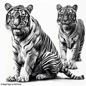 tiger-with-shadow-and-light – tattoo design ideas free ai generated – realism-precise-gradient – for-inner-arm – Gallery: tigers-inkby-ai