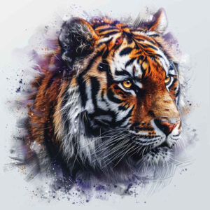 tiger-with-shadow – tattoo design ideas free ai generated – neotraditional-modern-classic – for-foot – Gallery: tigers-inkby-ai