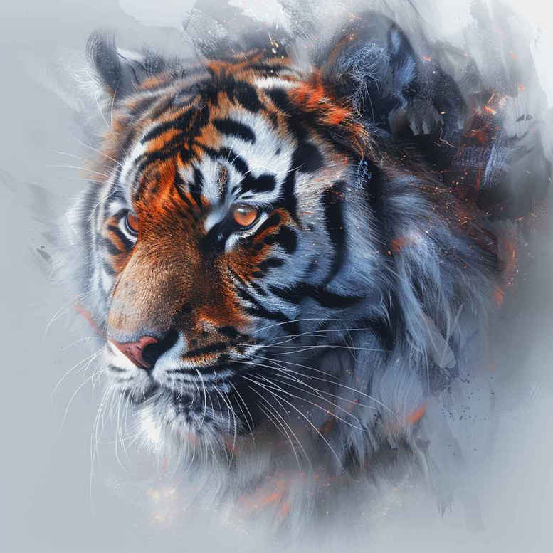 tribal-tiger – tattoo design ideas free ai generated – realism-realistic-perspective – for-lower-arm – Gallery: tigers-inkby-ai
