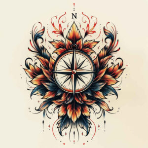 minimalist-travel-neotraditional-vibrant-palette-for-chest – tattoo design ideas free ai generated – Gallery: travels-inkby-ai