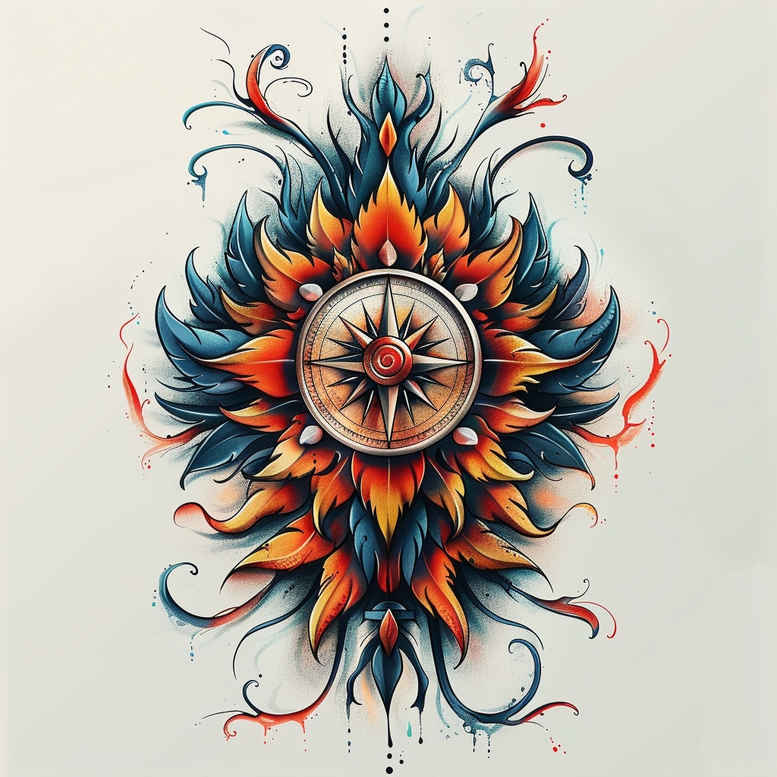 travels tattoo design ideas petite cardinal compass for toe