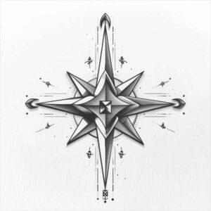 travels tattoo design ideas Surrealism unreal compass ink embodying endurance