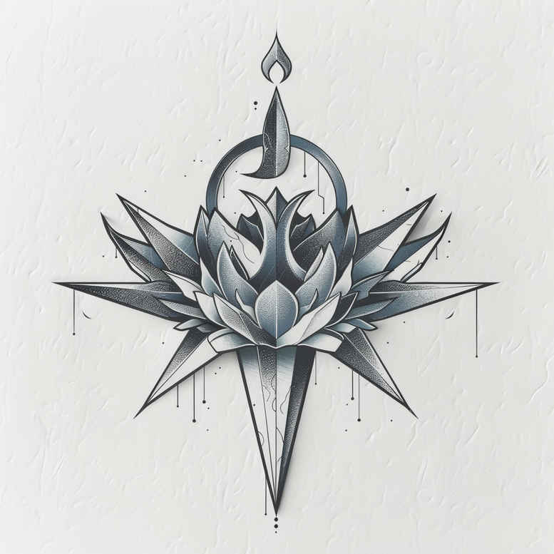 travels tattoo design ideas solid blacks compass tattoo for upper thigh