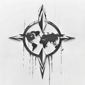 travels tattoo design ideas saturated inner compass for side