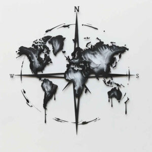 travels tattoo design ideas vivid hues magnetic direction shows courage