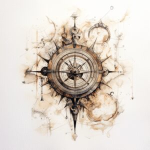travels tattoo design ideas dramatic lighting travel compass stands for endurance