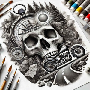 urban-travel-neotraditional-rich-shading-for-temple – tattoo design ideas free ai generated – Gallery: travels-inkby-ai