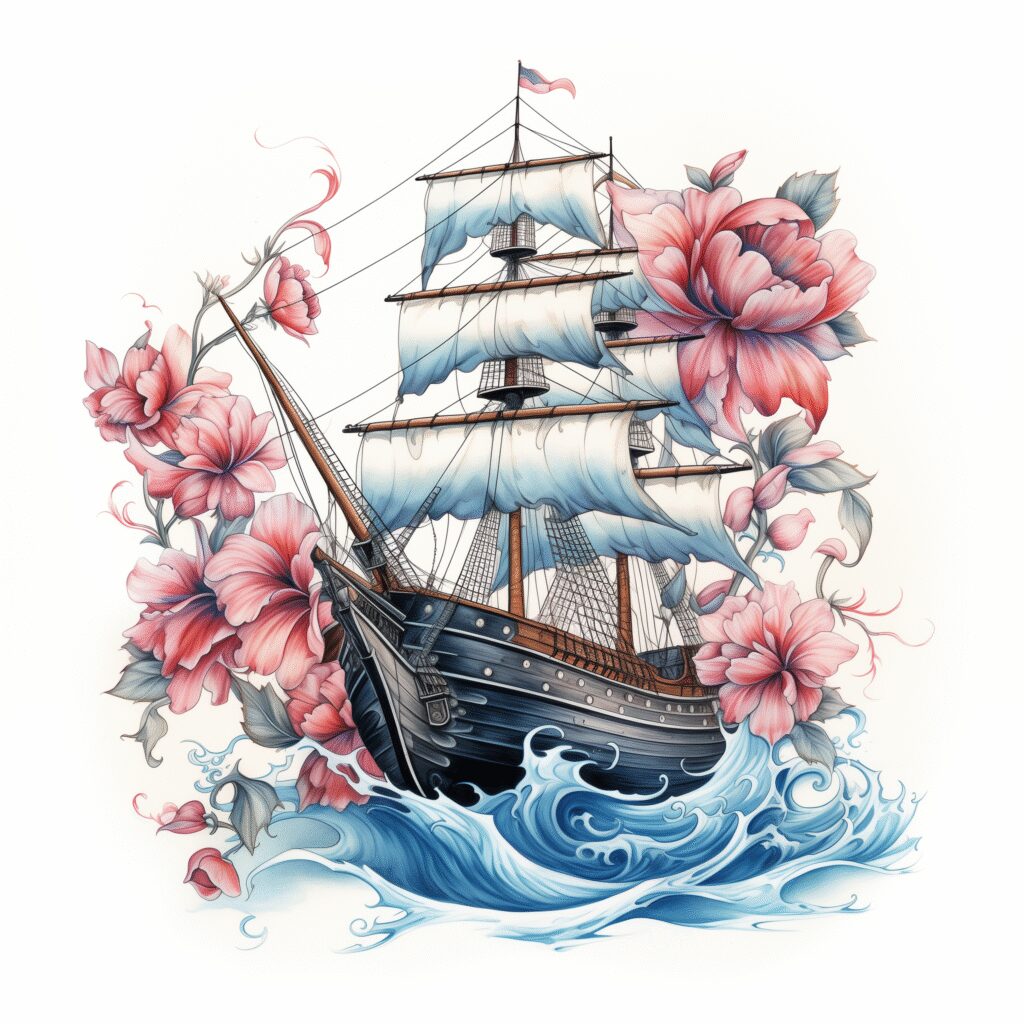 freedom-neotraditional-artistic-flair-for-behind-ear – tattoo design ideas free ai generated – Gallery: travels-inkby-ai