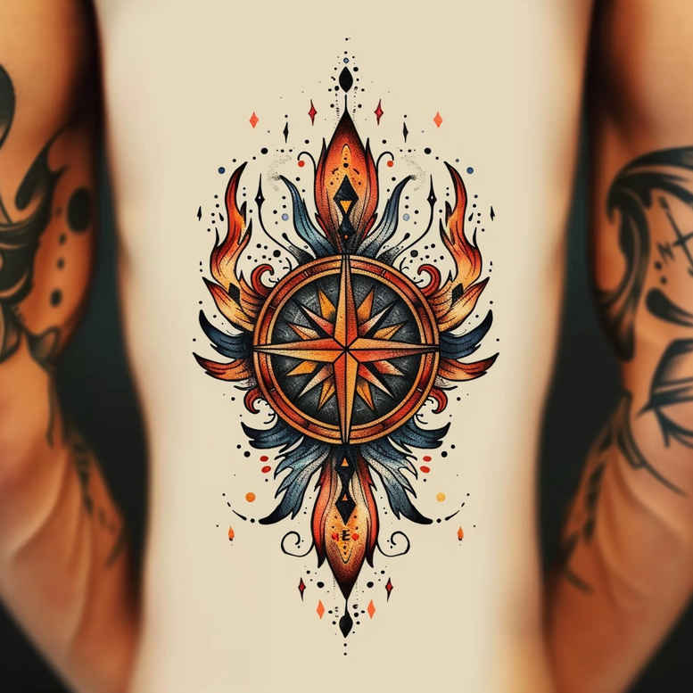 tourism-surrealism-symbolic-for-shoulder – tattoo design ideas free ai generated – Gallery: travels-inkby-ai