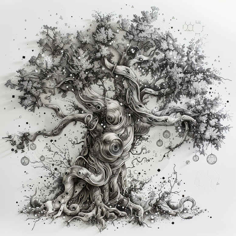 tree-protection-motif-surrealism-hallucinatory-for-side – tattoo design ideas free ai generated – Gallery: trees-inkby-ai