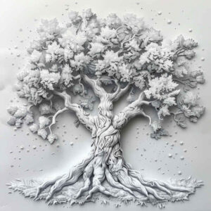 tree-with-organic-lines-neotraditional-clean-fill-for-ankle – tattoo design ideas free ai generated – Gallery: trees-inkby-ai