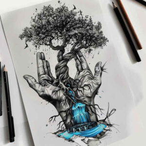 tree-realism-realistic-texture-for-wrist-side – tattoo design ideas free ai generated – Gallery: trees-inkby-ai