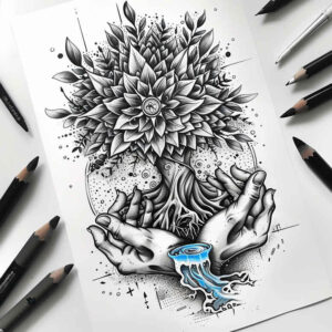 trees tattoo design ideas high-resolution forest guardian for wrist side