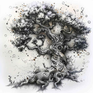 trees tattoo design ideas Realism subtle gradients green spirit for lower back