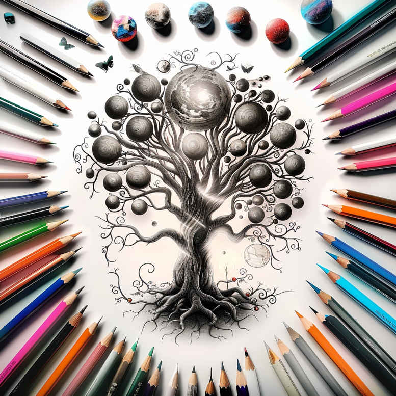 trees tattoo design ideas ultra-detailed green spirit for sternum