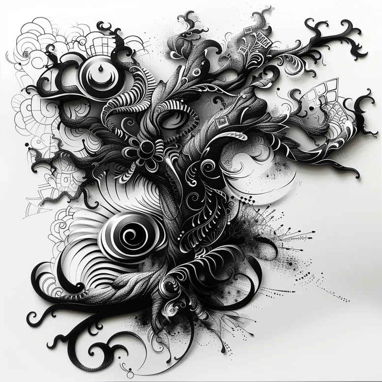 trees tattoo design ideas Realism dynamic shadows natural elegance symbol of perseverance