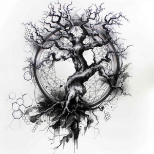 trees tattoo design ideas volume effect wild balance for side torso